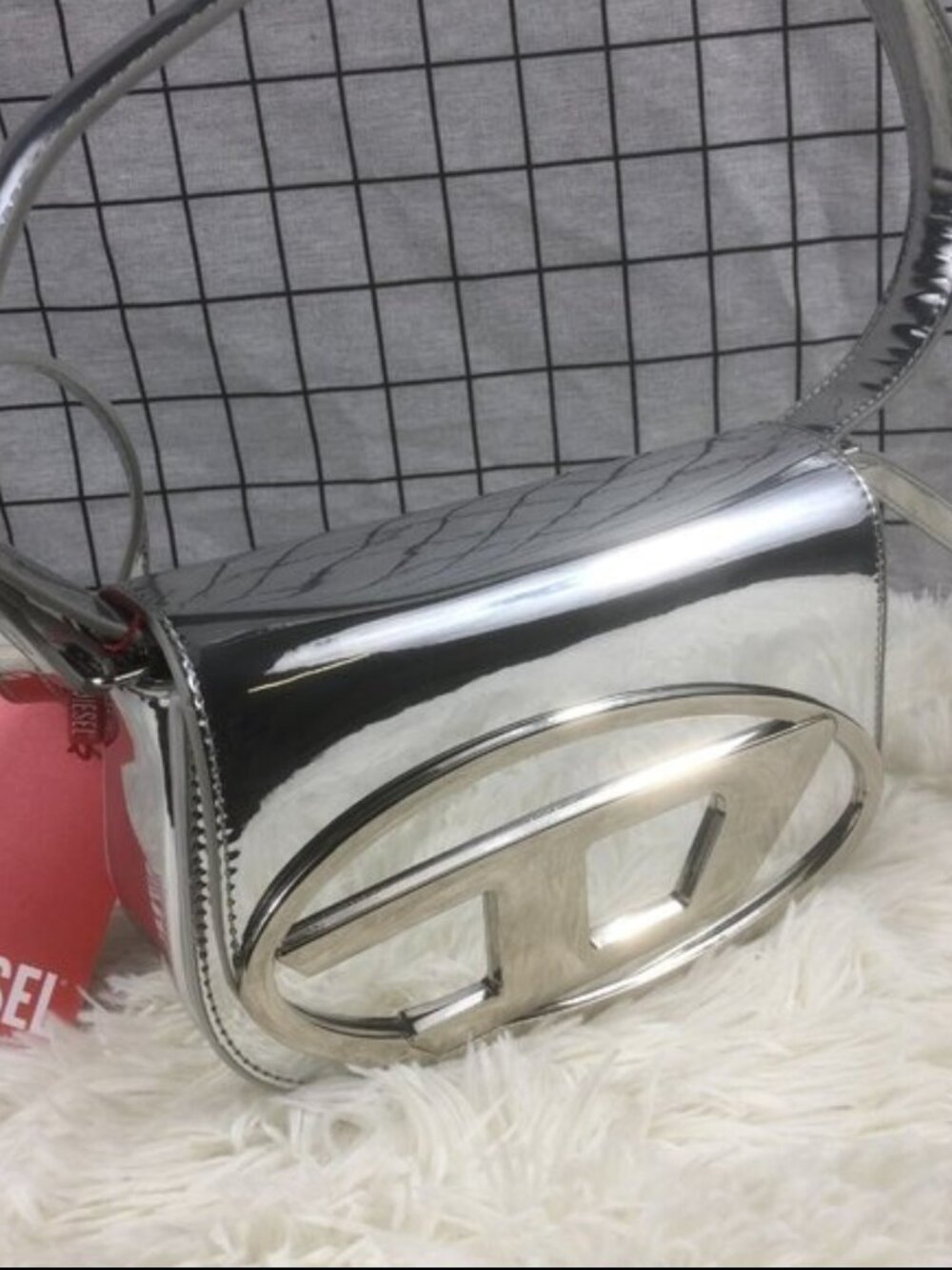 Diesel 1DR metallic shoulder bag